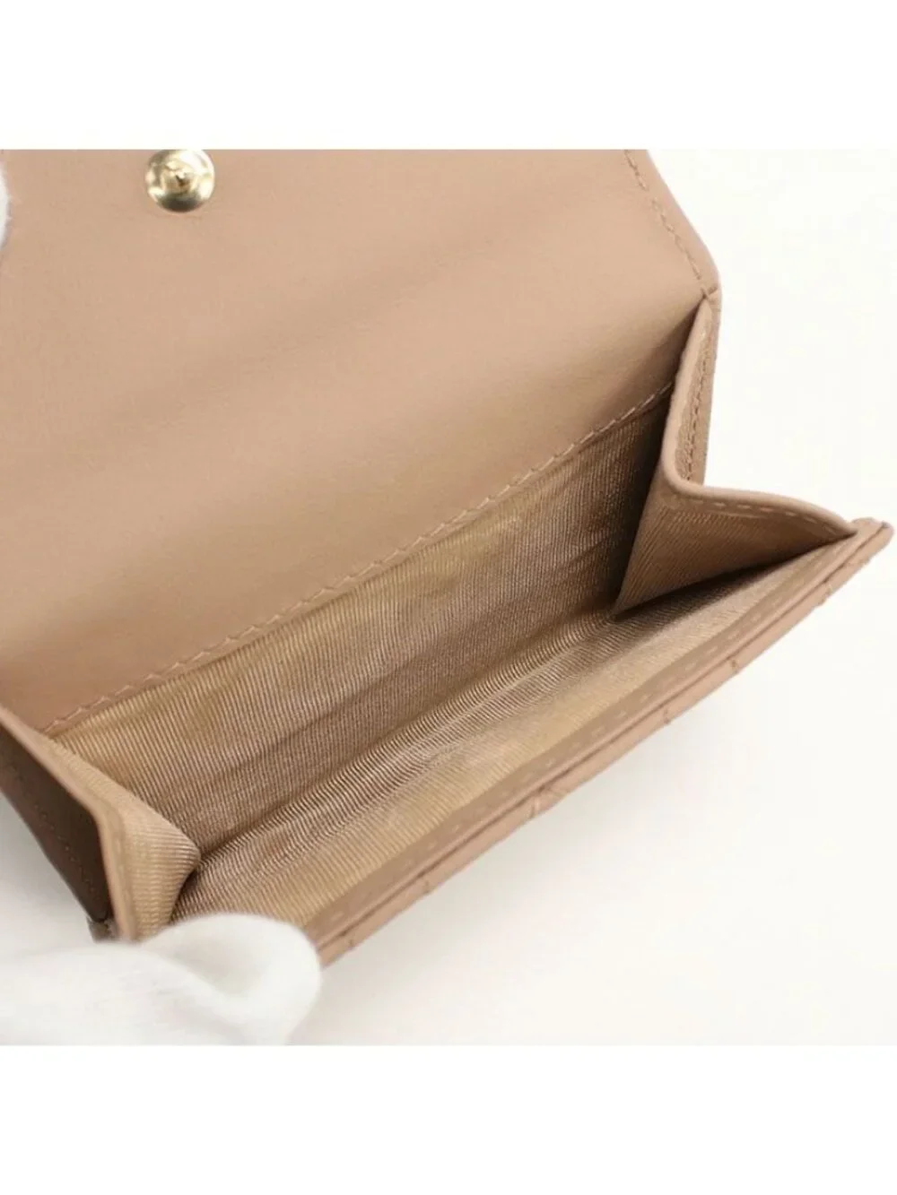 Dior Lotus Wallet Trifold Lambskin